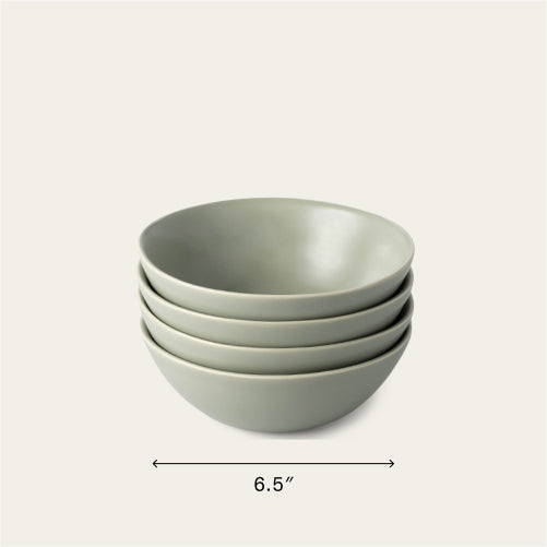 Breakfast bowls dinnerware by Fable Home, shown in a beachgrassgreen finish. – #beachgrassgreen