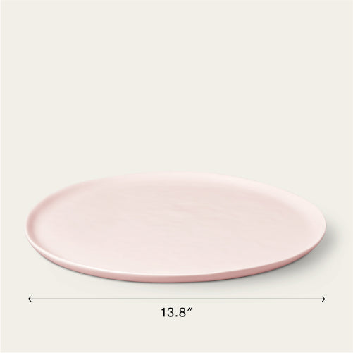 Serving platter dinnerware by Fable Home, shown in a blushpink finish. – #blushpink