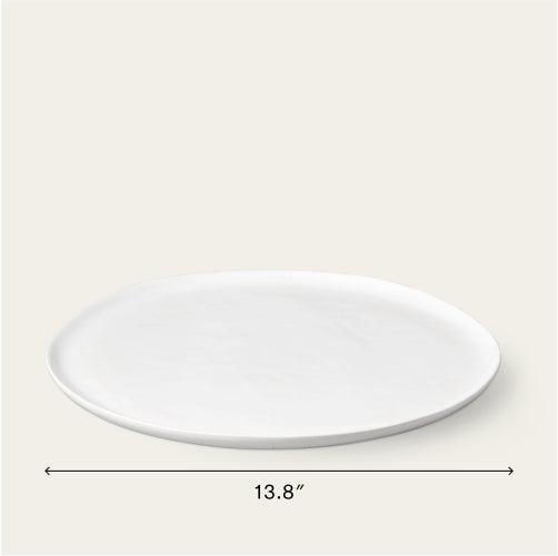 Serving platter dinnerware by Fable Home, shown in a speckledwhite finish. – #speckledwhite