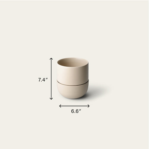 Planter planters by Fable Home, shown in a medium/coastalcream finish. – #medium/coastalcream
