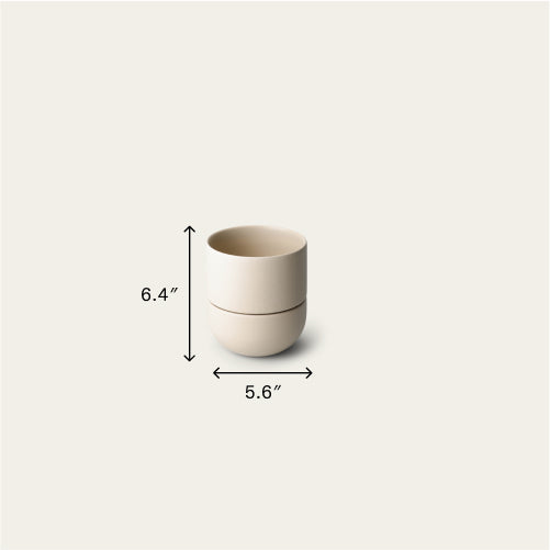 Planter planters by Fable Home, shown in a small/coastalcream finish. – #small/coastalcream