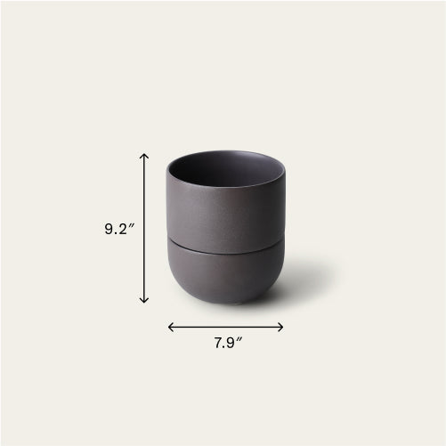 Planter planters by Fable Home, shown in a large/granitegray finish. – #large/granitegray