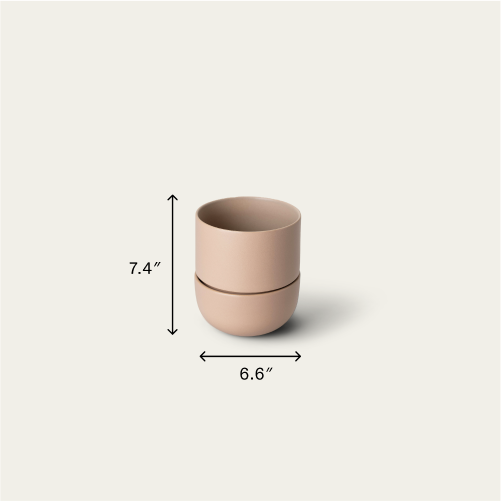 Planter planters by Fable Home, shown in a medium/shorelinesand finish. – #medium/shorelinesand