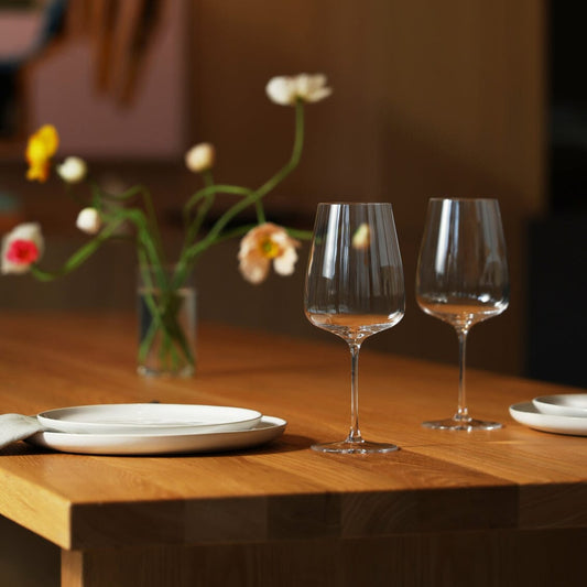 Cabernet glasses pro glassware by Fable Home, shown in a clear finish. – #clear