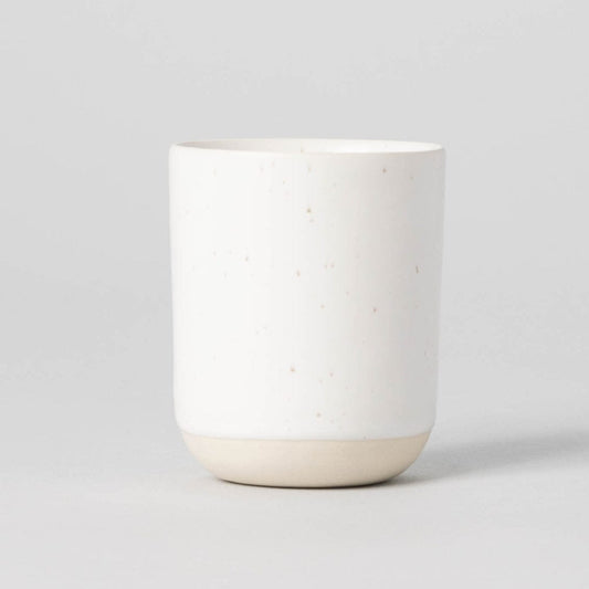 Cappuccino cups drinkware by Fable Home, shown in a speckledwhite finish. – #speckledwhite