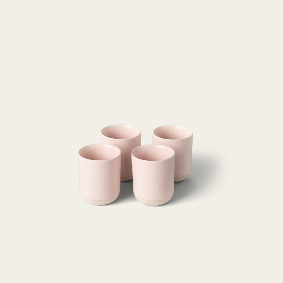 Cappuccino cups drinkware by Fable Home, shown in a blushpink finish. – #blushpink