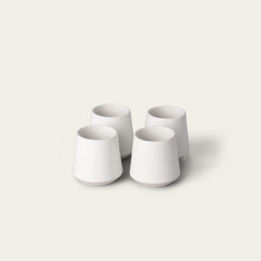 Cups drinkware by Fable Home, shown in a cloudwhite finish. – #cloudwhite