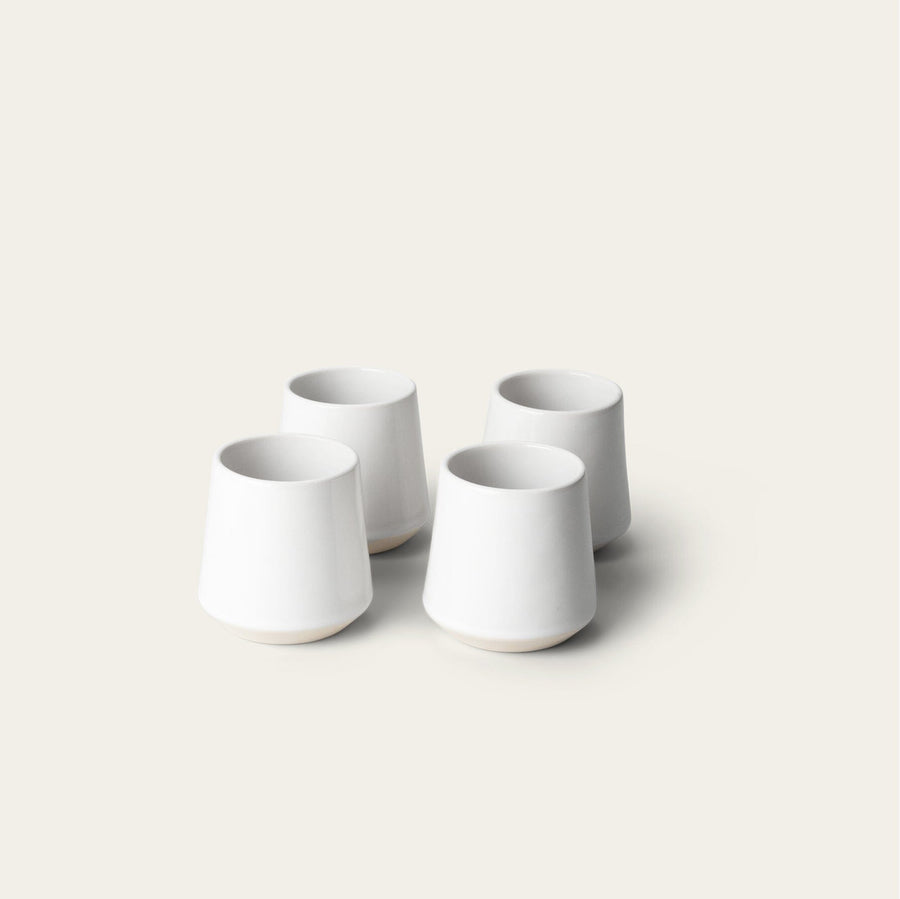 Cups drinkware by Fable Home, shown in a pearlwhite finish. – #pearlwhite