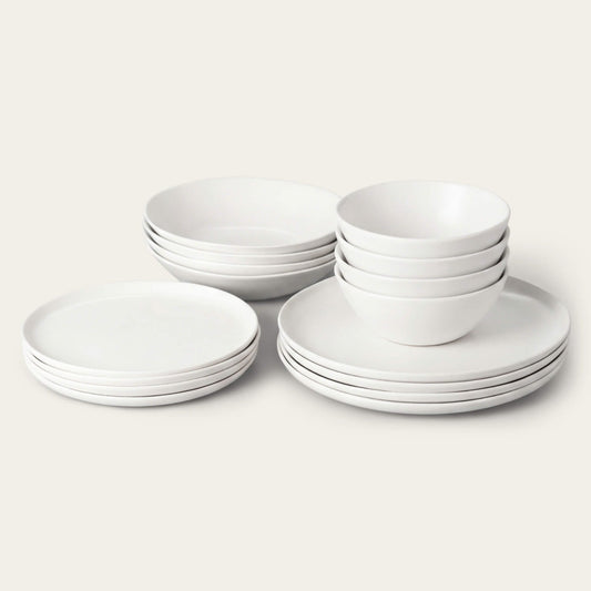 Dinnerware set bundles by Fable Home, in a speckledwhite color. – #speckledwhite