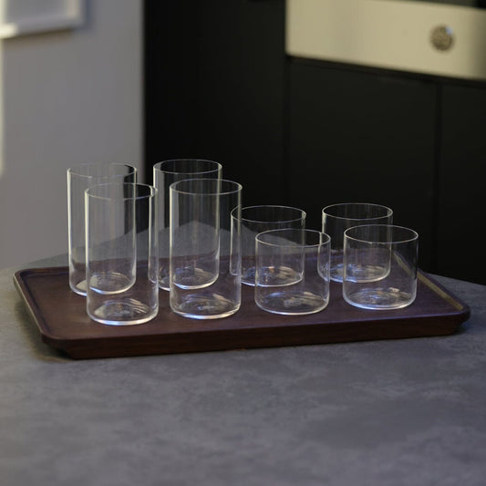 Glassware set pro bundles by Fable Home, shown in a clear finish. – #clear