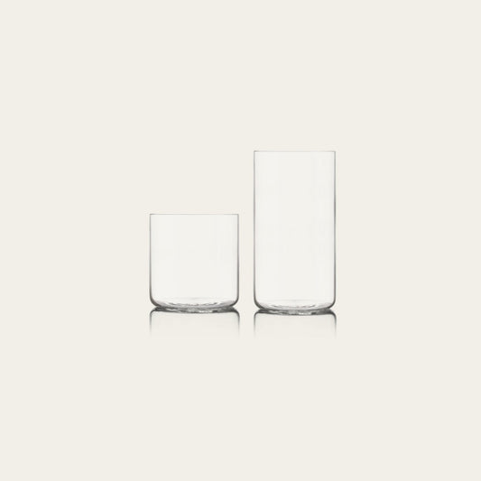 Glassware set pro bundles by Fable Home, shown in a clear finish. – #clear