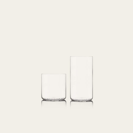 Glassware set pro bundles by Fable Home, shown in a clear finish. – #clear