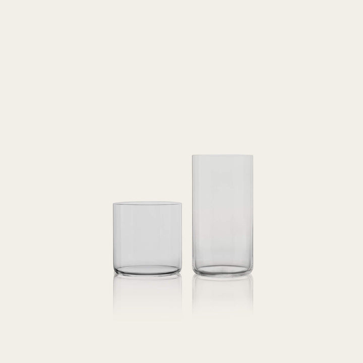 Glassware set pro bundles by Fable Home, shown in a clear finish. – #clear