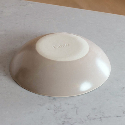 Low serving bowls serveware by Fable Home, shown in a speckledwhite finish. – #speckledwhite