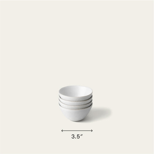 Little bowls dinnerware by Fable Home, shown in a stoneblue finish. – #stoneblue
