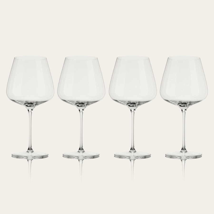 Pinot noir glasses pro glassware by Fable Home, shown in a clear finish. – #clear
