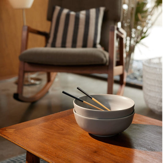 Ramen set bundles by Fable Home, shown in a speckledwhite/ashblack finish. – #speckledwhite/ashblack