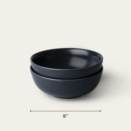 Ramen bowls dinnerware by Fable Home, shown in a midnightblue finish. – #midnightblue