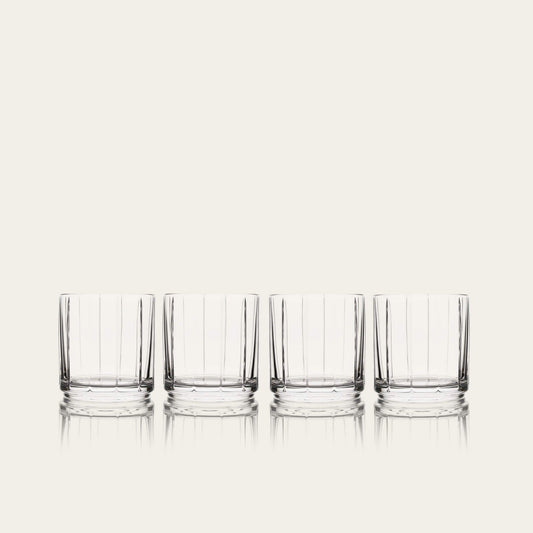 Rocks glasses glassware by Fable Home, shown in a clear finish. – #clear