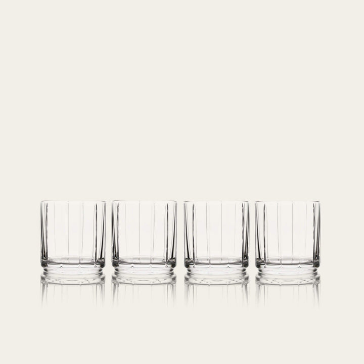 Rocks glasses glassware by Fable Home, shown in a clear finish. – #clear