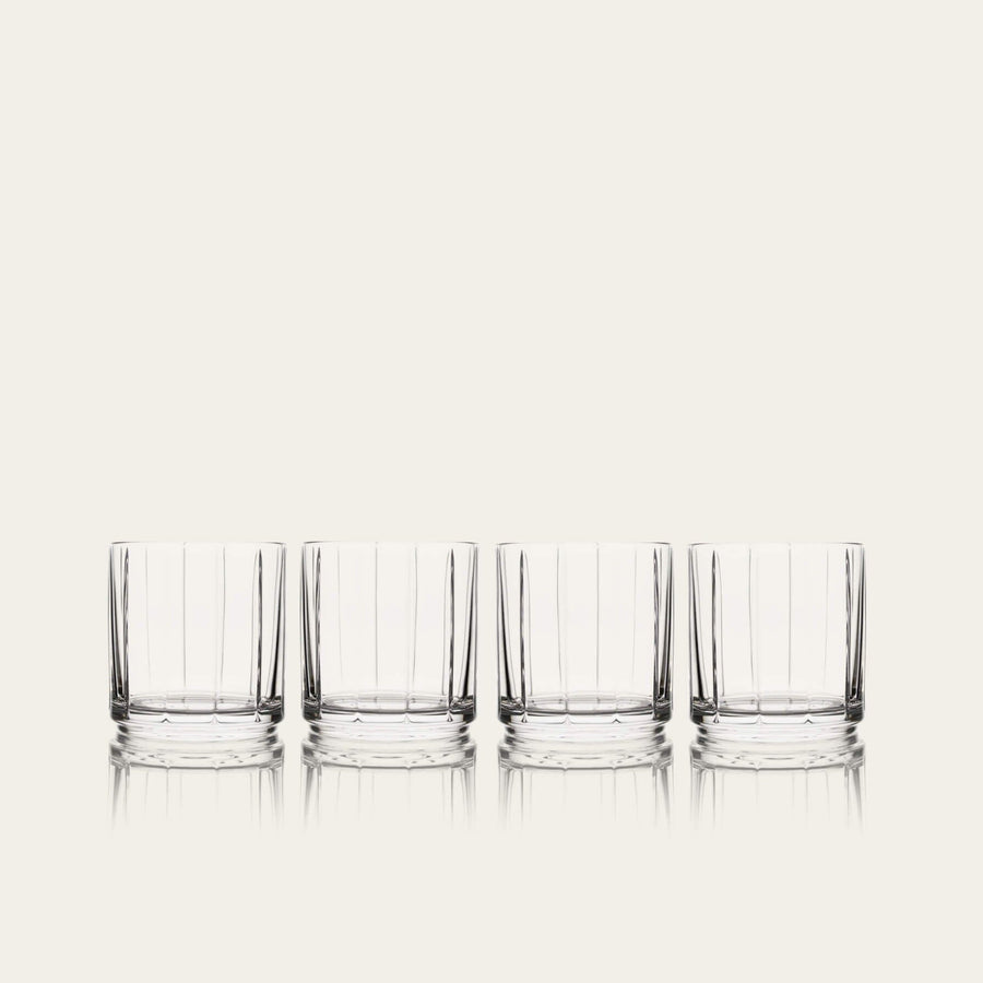 Rocks glasses glassware by Fable Home, shown in a clear finish. – #clear