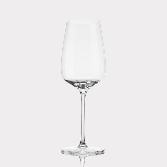 Sauvignon blanc glasses glassware by Fable Home, shown in a clear finish. – #clear