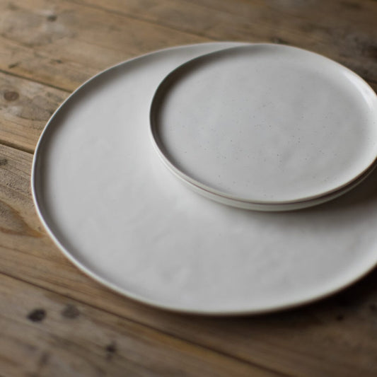 Serving platter dinnerware by Fable Home, shown in a deserttaupe finish. – #deserttaupe