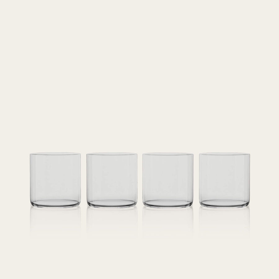 Short glasses pro glassware by Fable Home, featured in a smokegray color finish. – #smokegray