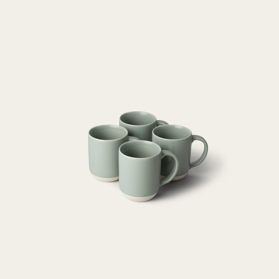 Small mugs drinkware by Fable Home, shown in a beachgrassgreen finish. – #beachgrassgreen