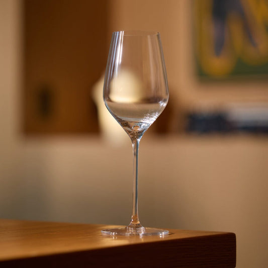 Sparkling glasses glassware by Fable Home, shown in a clear finish. – #clear