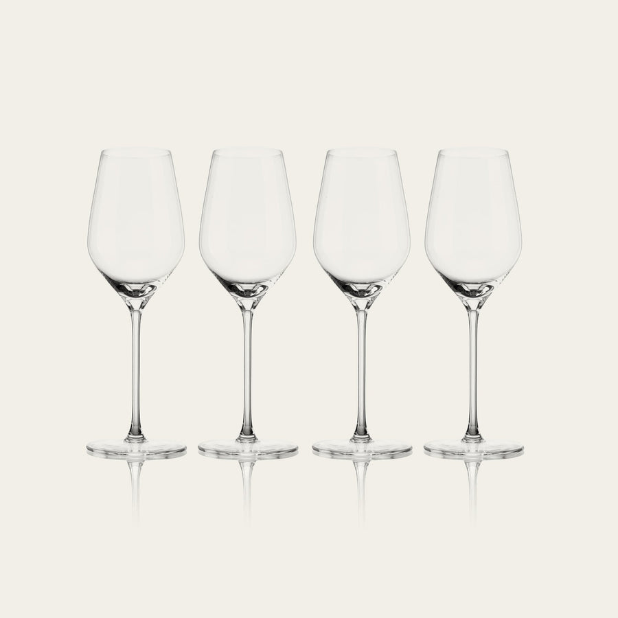 Sparkling glasses glassware by Fable Home, shown in a clear finish. – #clear