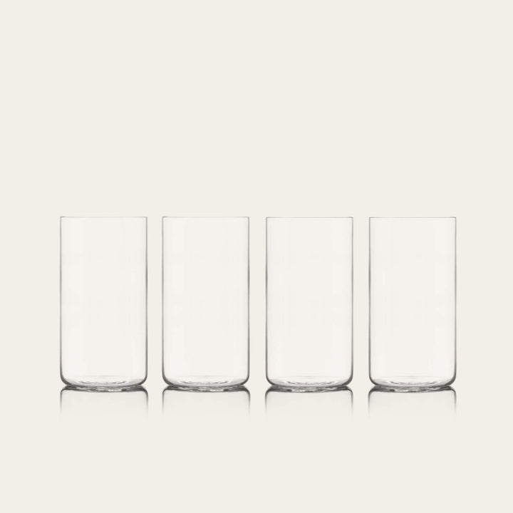 Tall glasses pro glassware by Fable Home, shown in a clear finish. – #clear
