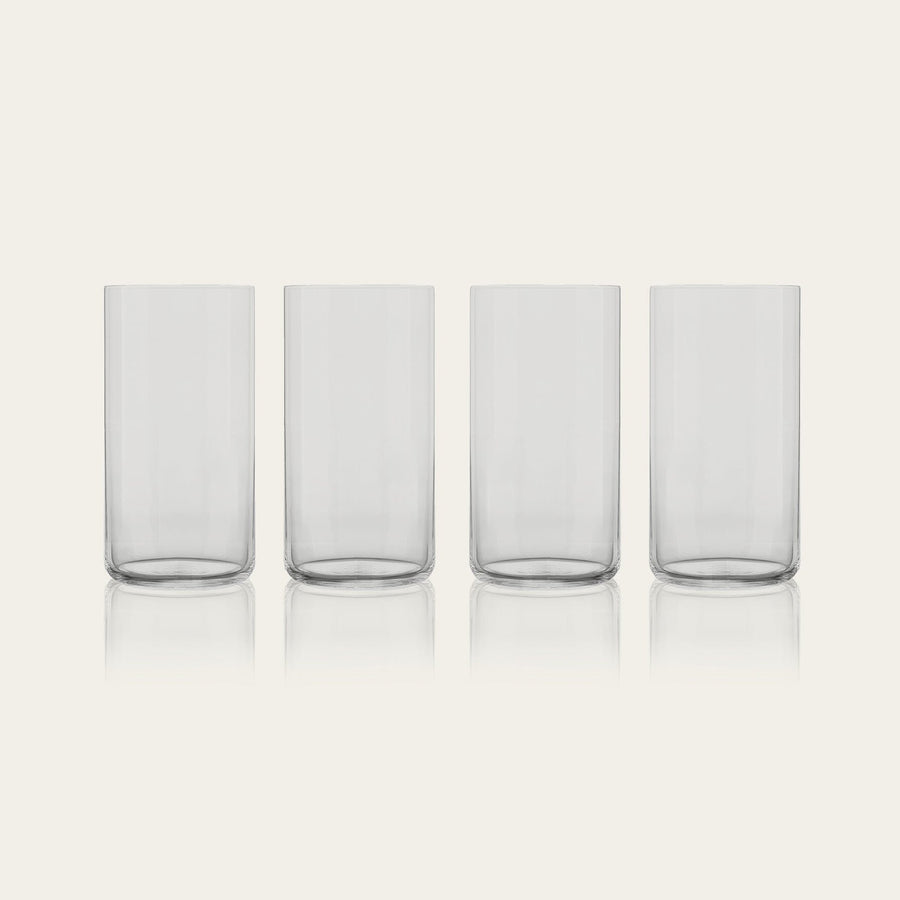 Tall glasses pro glassware by Fable Home, shown in a smokegray finish. – #smokegray