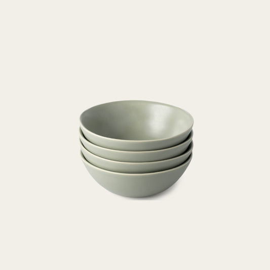 Breakfast bowls dinnerware by Fable Home, shown in a beachgrassgreen finish. – #beachgrassgreen