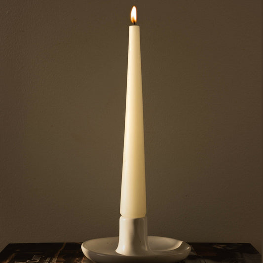 Candle holders decor by Fable Home, shown in a small/speckledwhite finish. – #small/speckledwhite
