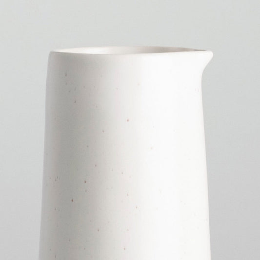 Carafe drinkware by Fable Home, shown in a speckledwhite finish. – #speckledwhite
