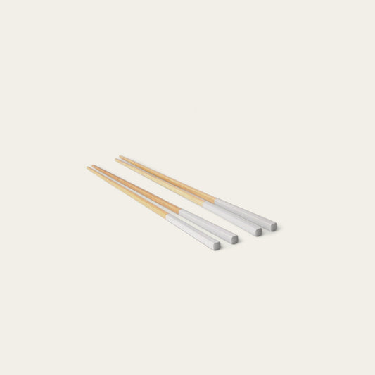 Chopsticks flatware by Fable Home, shown in a dovegray finish. – #dovegray
