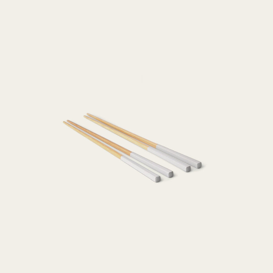 Chopsticks flatware by Fable Home, shown in a dovegray finish. – #dovegray