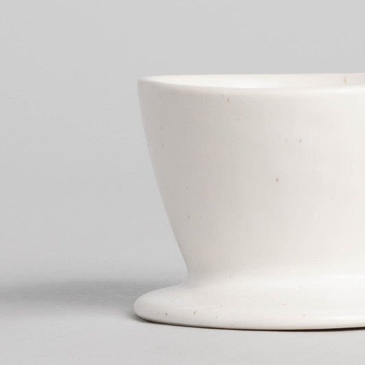 Coffee dripper drinkware by Fable Home, shown in a speckledwhite finish. – #speckledwhite