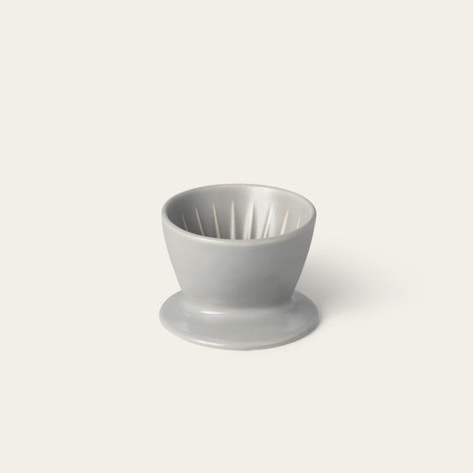 Coffee dripper drinkware by Fable Home, shown in a dovegray finish. – #dovegray