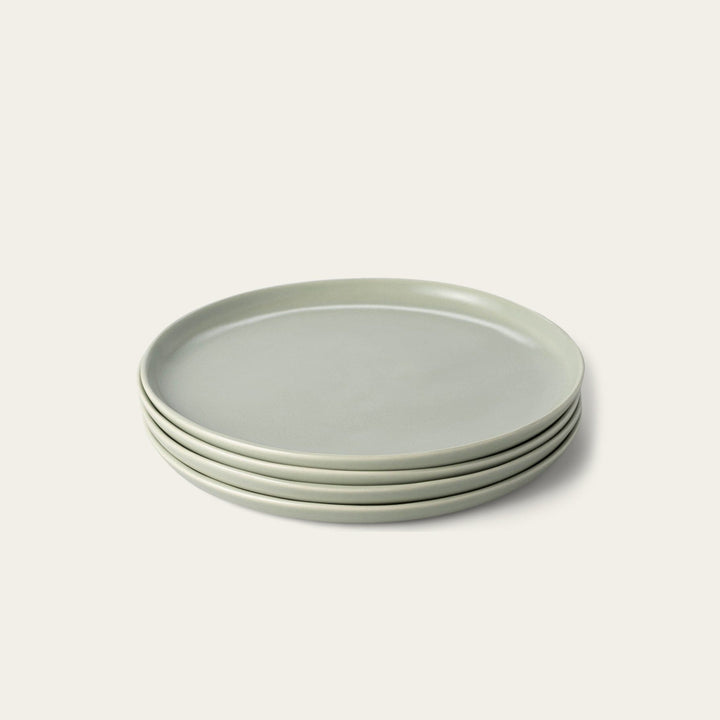 Dinner plates dinnerware by Fable Home, shown in a dovegray finish. – #dovegray