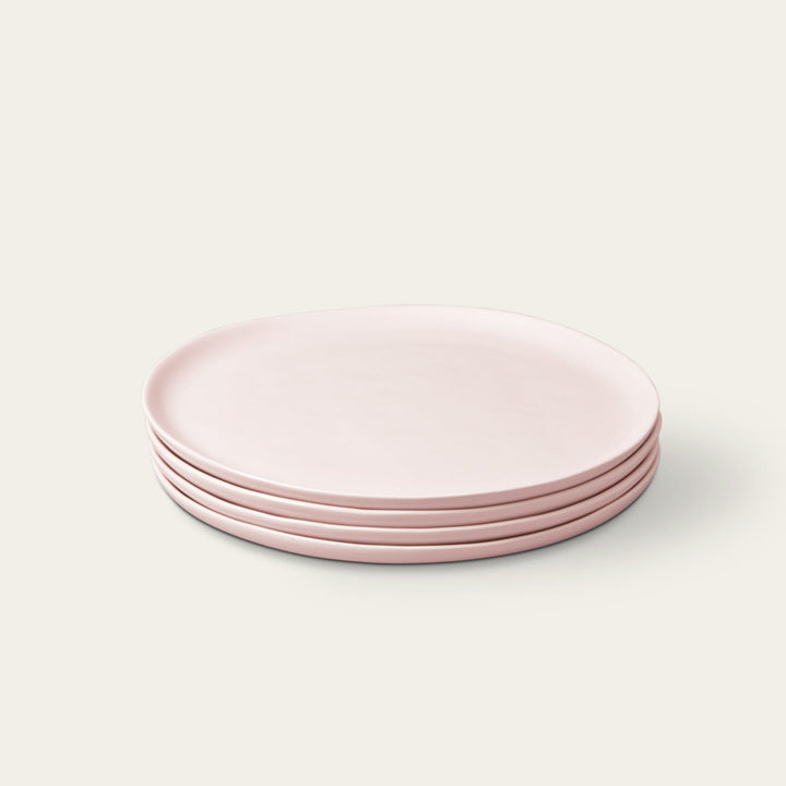 Dinner plates dinnerware by Fable Home, shown in a dovegray finish. – #dovegray