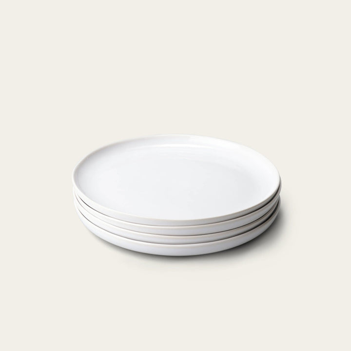 Dinner plates dinnerware by Fable Home, shown in a dovegray finish. – #dovegray