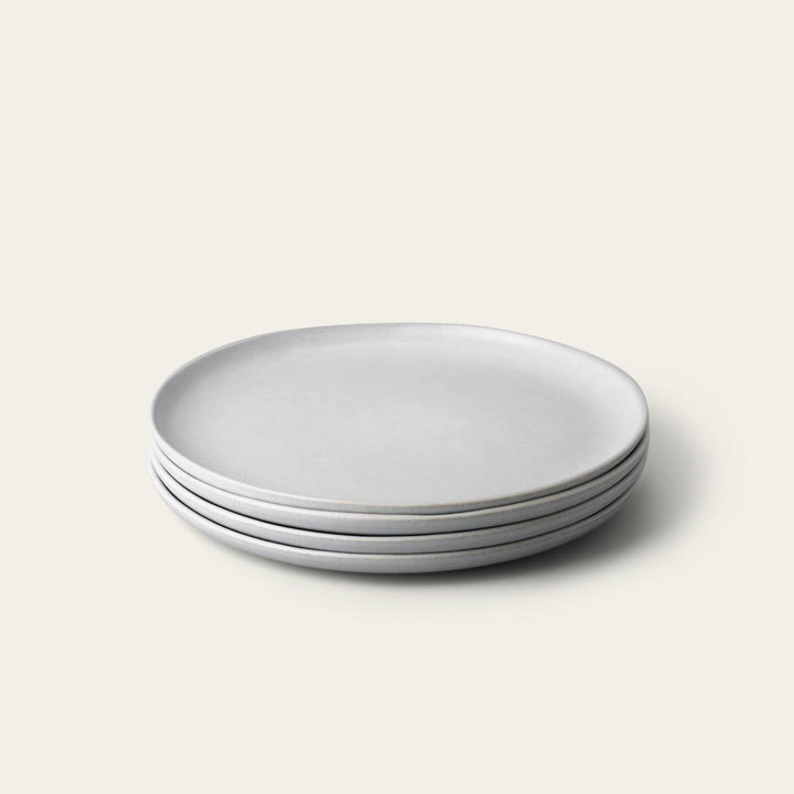 Dinner plates dinnerware by Fable Home, shown in a dovegray finish. – #dovegray