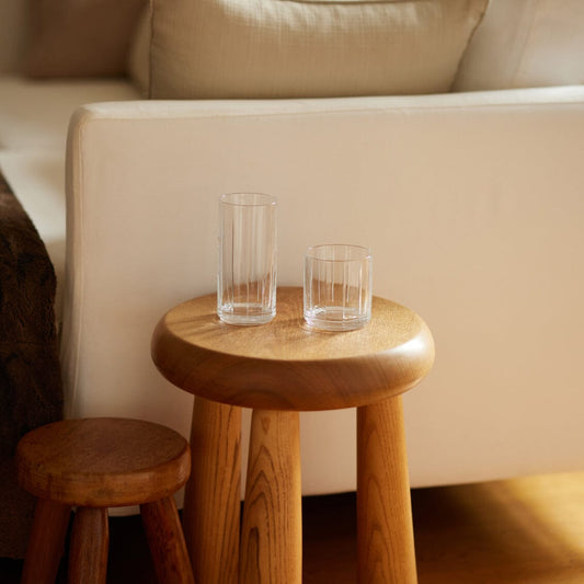 Highball glasses glassware by Fable Home, shown in a clear finish. – #clear