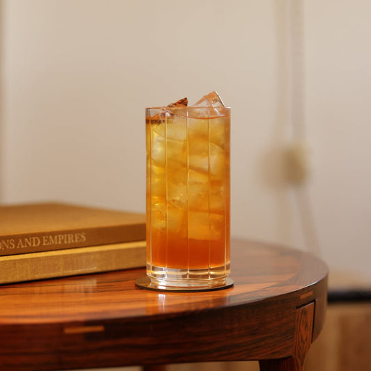 Highball glasses glassware by Fable Home, shown in a clear finish. – #clear