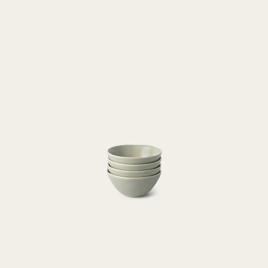 Little bowls dinnerware by Fable Home, shown in a beachgrassgreen finish. – #beachgrassgreen