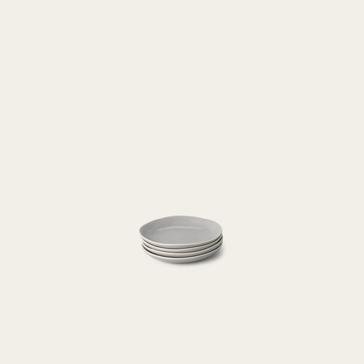Little plates dinnerware by Fable Home, shown in a dovegray finish. – #dovegray