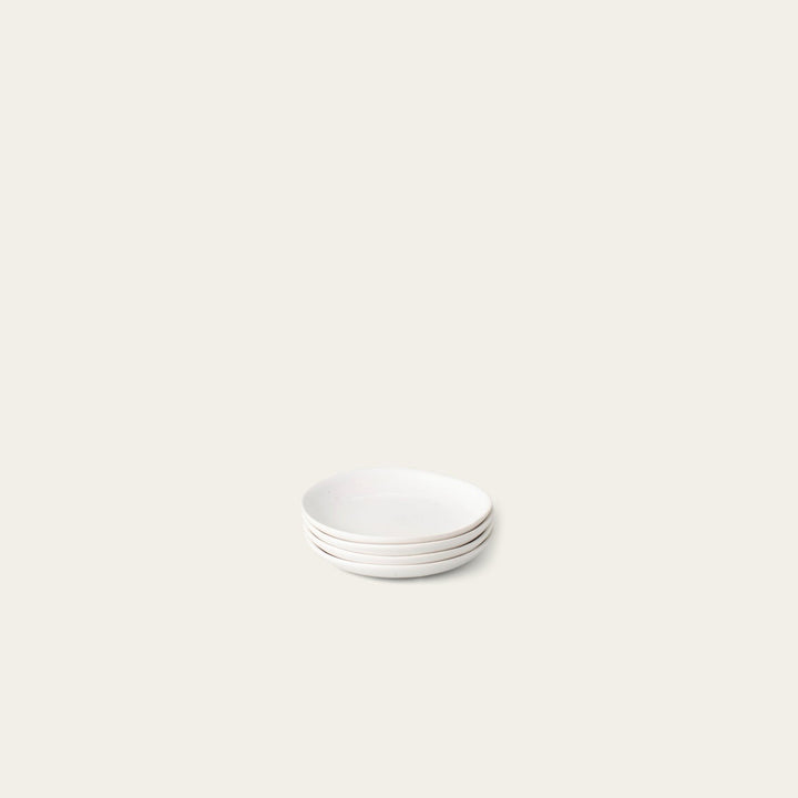 Little plates dinnerware by Fable Home, shown in a dovegray finish. – #dovegray