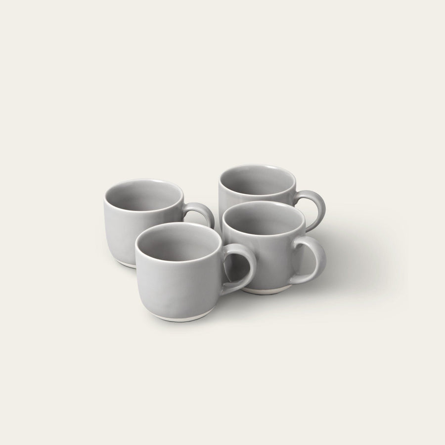 Mugs dinnerware by Fable Home, shown in a dovegray finish. – #dovegray
